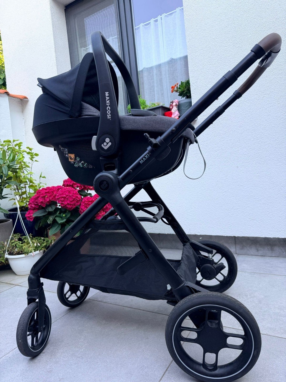 Maxi Cosi Zelia S Trio gris foncé, Avec siège auto, Comme neuf, Enlèvement, Poussette