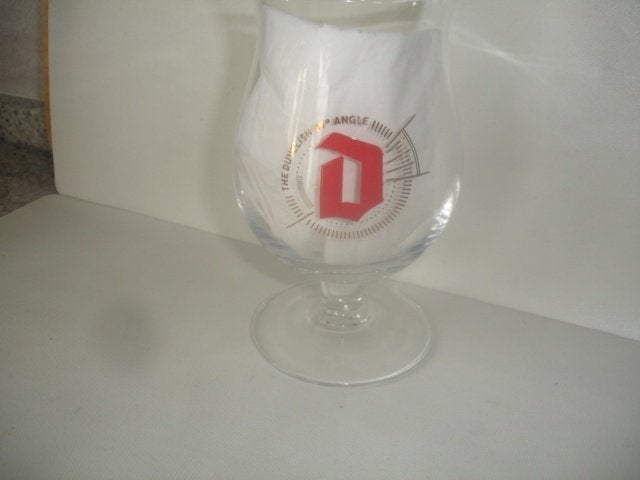 Bierglas Duvel, Angle 45 voor € 5,00, Ophalen of Verzenden, Zo goed als nieuw, Glas of Glazen, Duvel