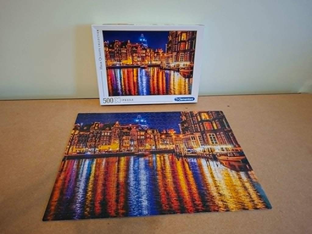 Clementoni: Puzzel "Amsterdam" (500 stukken), Ophalen of Verzenden, 500 t/m 1500 stukjes, Gebruikt, Legpuzzel