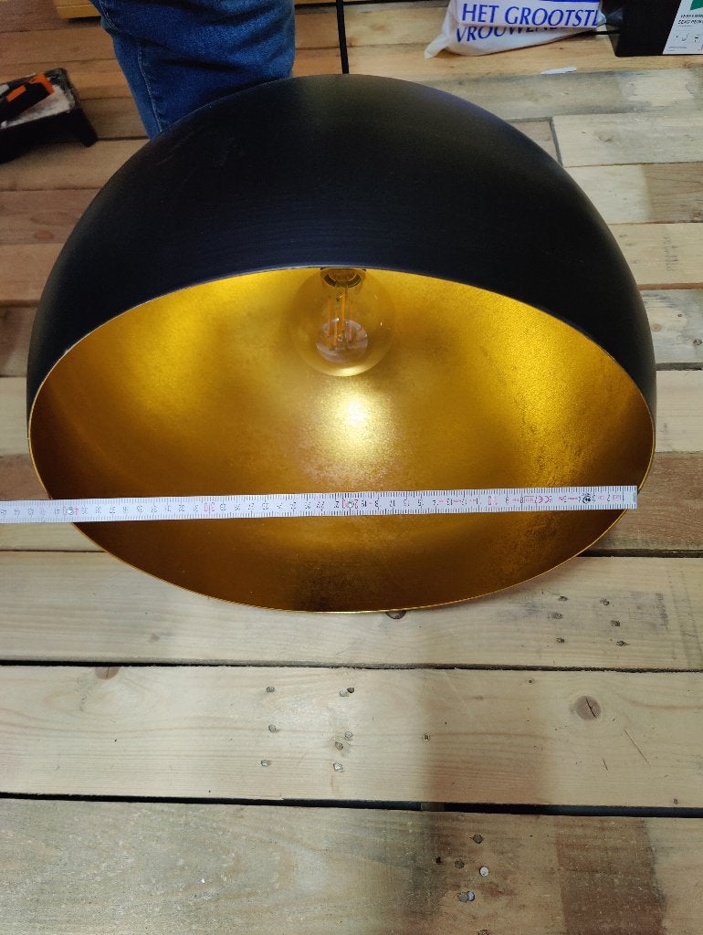 Lampe suspendue industrielle noire, Maison & Meubles, Enlèvement, Comme neuf