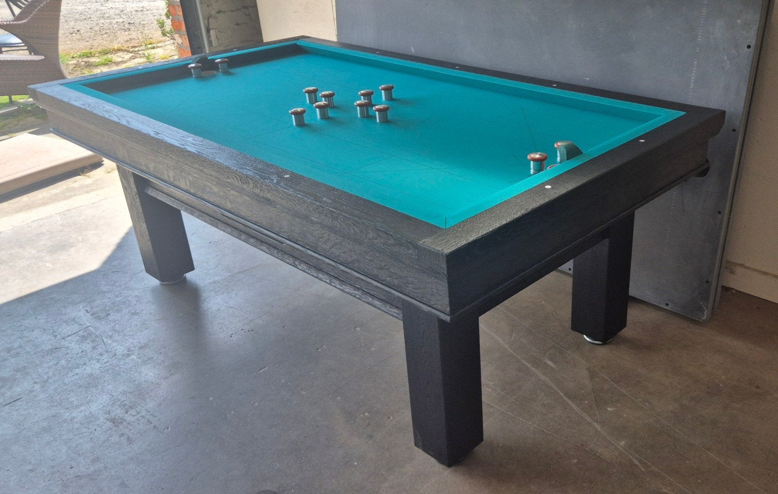 Tapbiljart volledig massief eik, Sport en Fitness, Ophalen of Verzenden, Nieuw, Biljarttafel