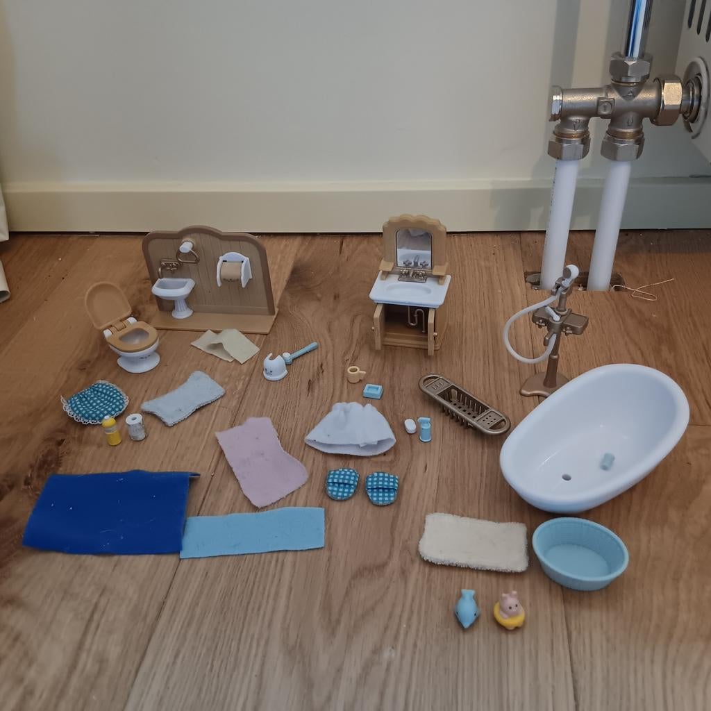Sylvanian- salle de bain (5034), Enfants & Bébés, Jouets | Maisons de poupées, Enlèvement, Utilisé, Accessoires