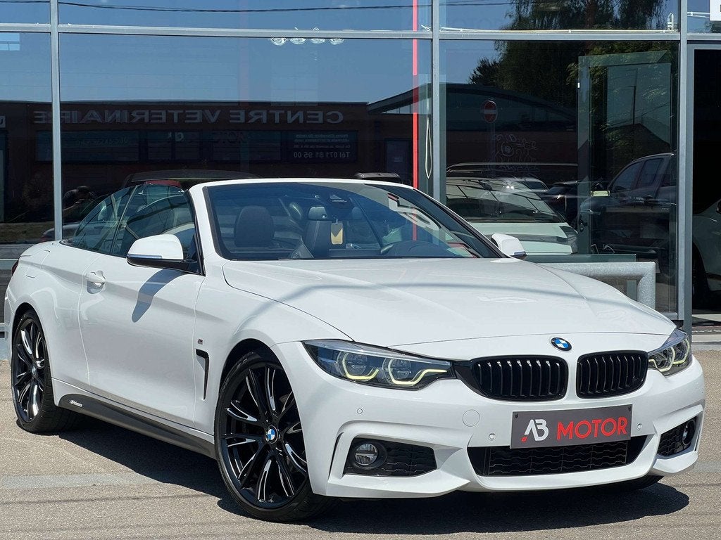 BMW 4 Serie 420 Cabrio 120Kw TVAC Pack M Performance Led Cam, Auto's, Automaat, Gebruikt, Zwart, Cabriolet