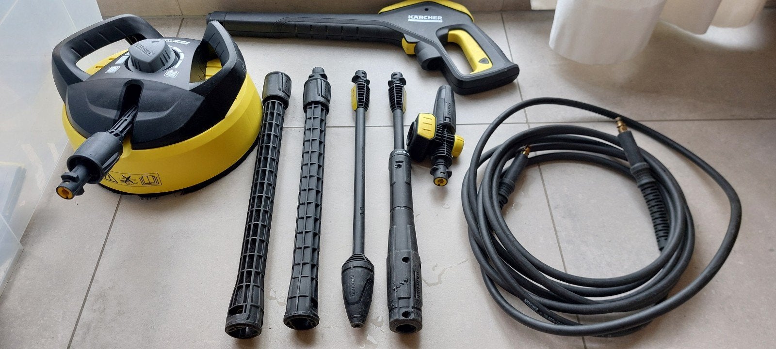 Karcher toebehoren, Ophalen