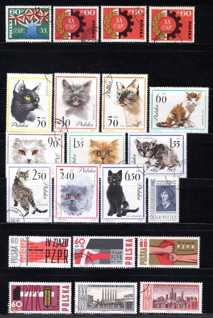 POLEN Lot 1964 gestempeld, Verzenden, Polen, Gestempeld