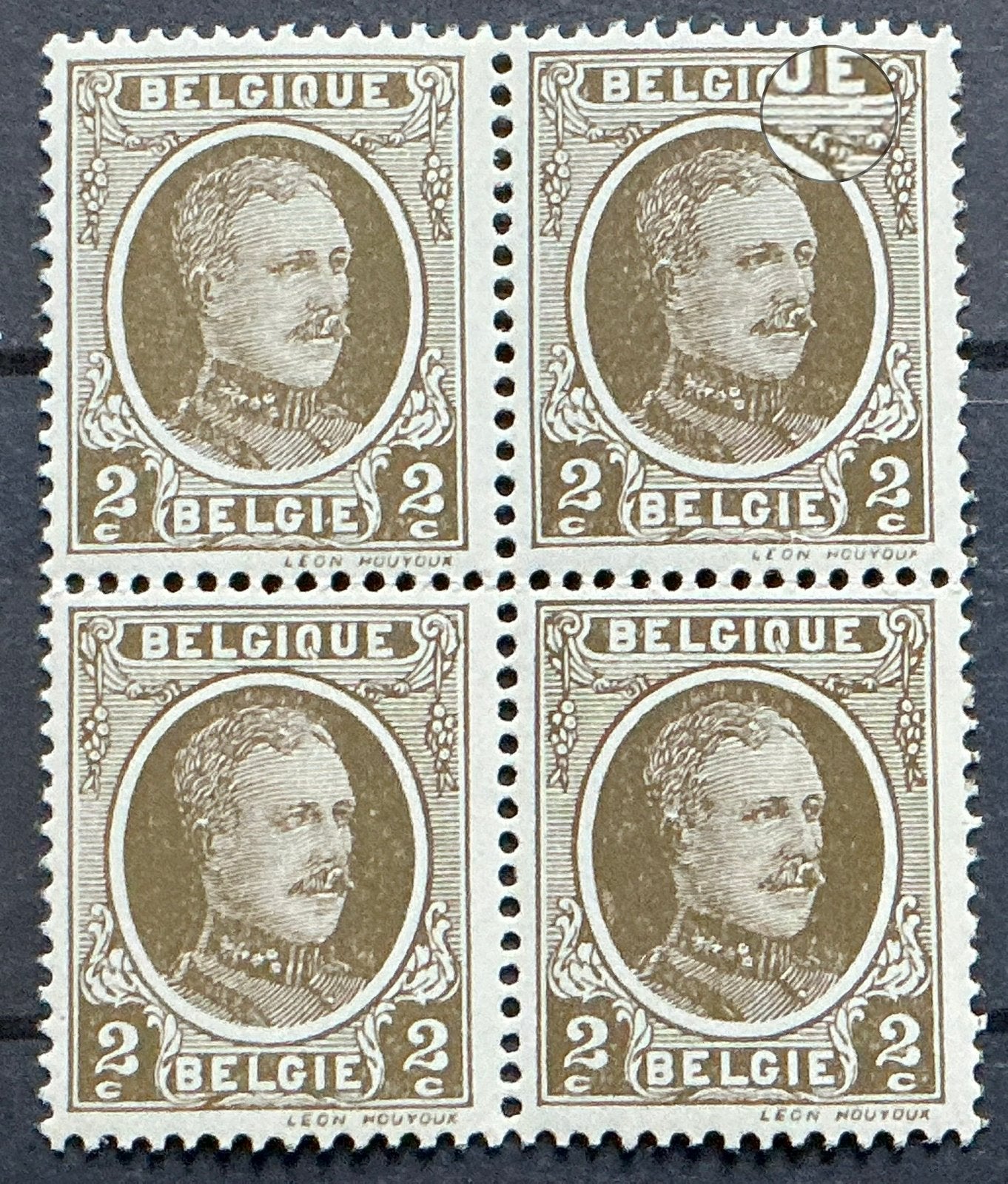 LOT 978. COB: 191-V5. HOUYOUX.** TACHE., Neuf, Enlèvement ou Envoi, Non oblitéré, Gomme originale