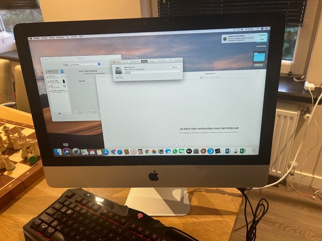 Apple IMAC 21,5 inch Late 2012. 8GB  1TB opslag. 2,7 Ghz i5, Ophalen, Zo goed als nieuw, Apple