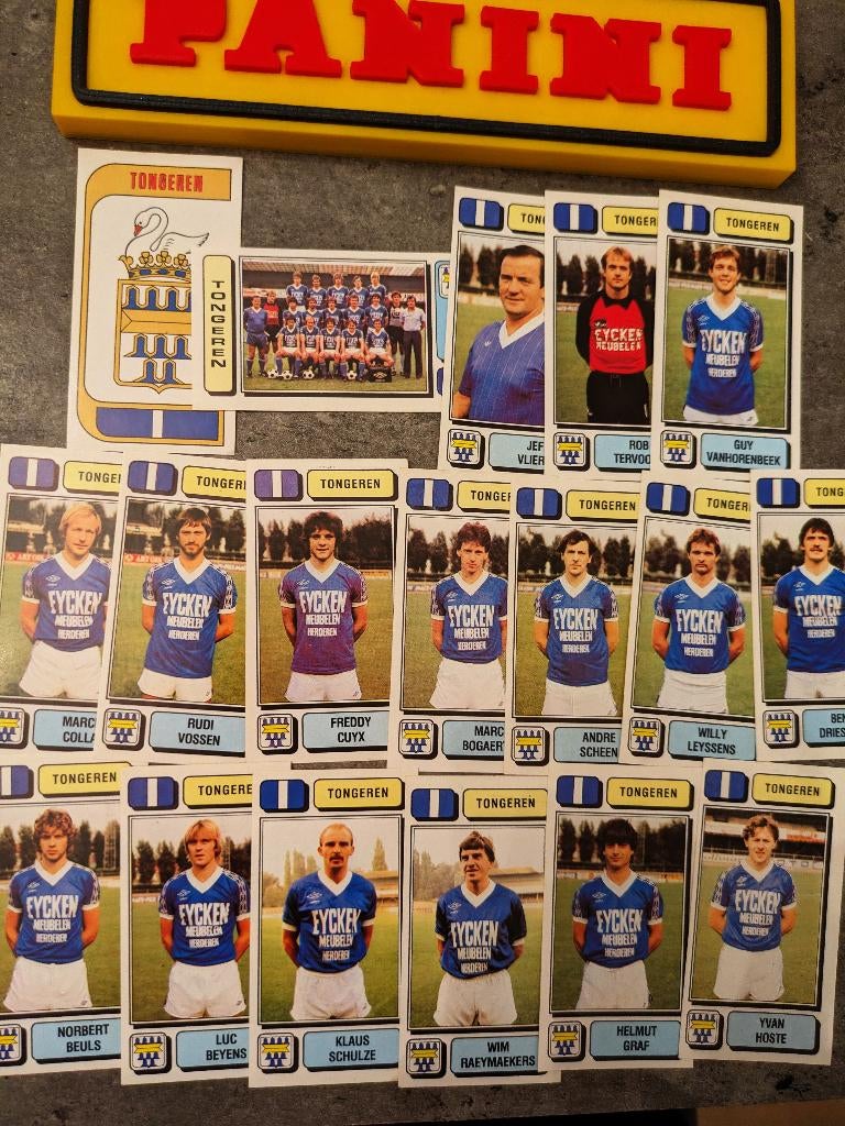 PANINI FOOTBALL 83 TONGEREN 18 STICKERS 1983 voetbal, Verzenden, Nieuw