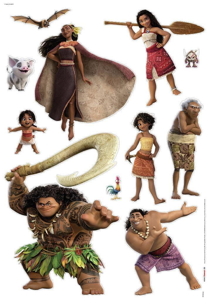 Vaiana Muurstickers 50x70 cm - Family - Disney, Kinderen en Baby's, Ophalen of Verzenden, Nieuw, Wanddecoratie