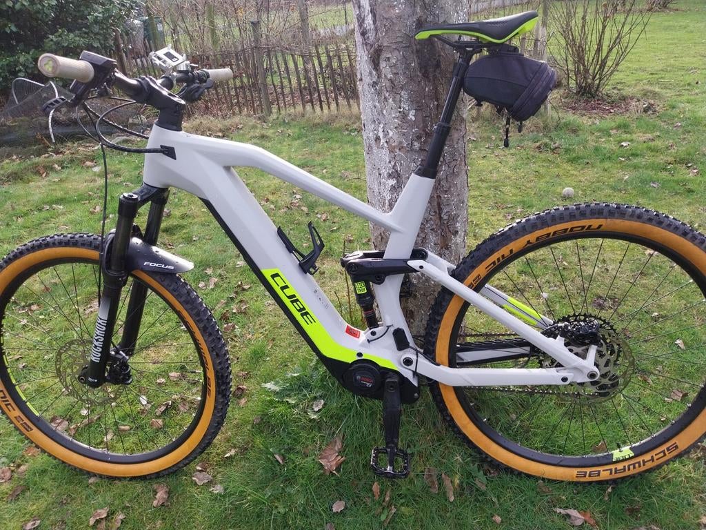 Cube Elektrische Full suspension, Fietsen en Brommers, Minder dan 10 versnellingen, Vering, Zo goed als nieuw, 61 tot 65 cm