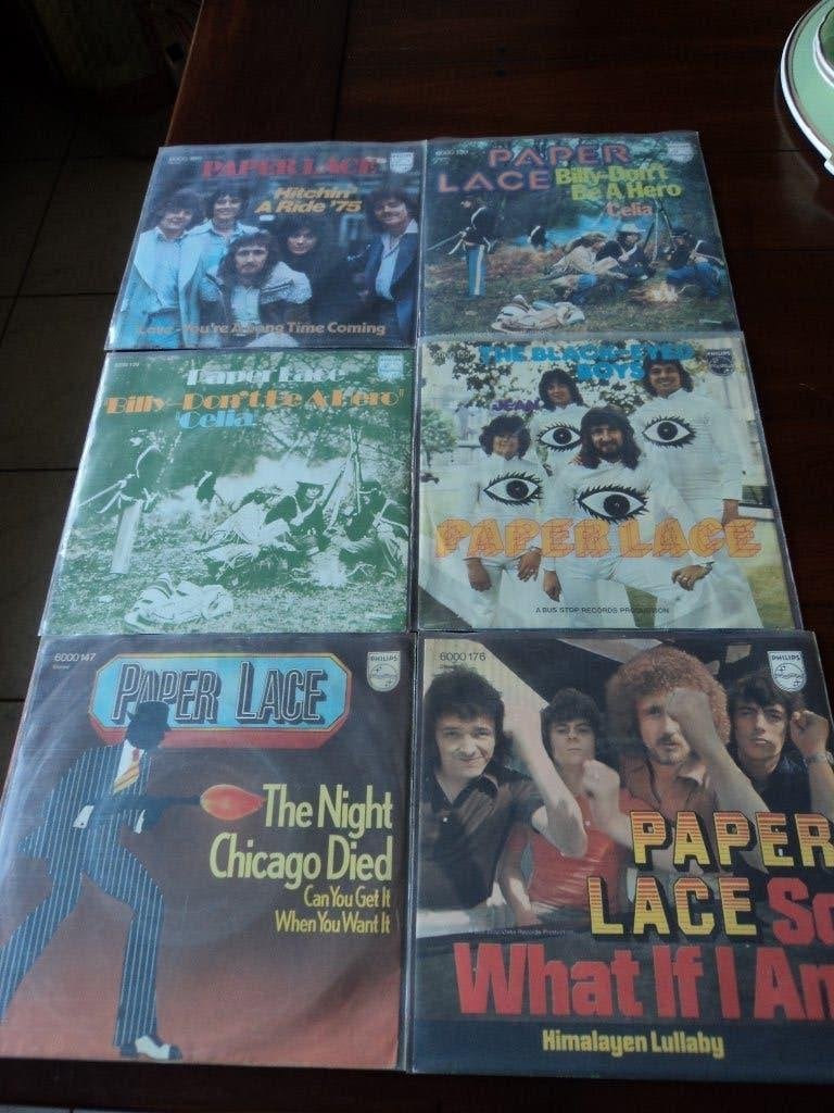 Paper Lace : 6 singles pour 5 euros !, LP, Enlèvement ou Envoi, Comme neuf, Pop
