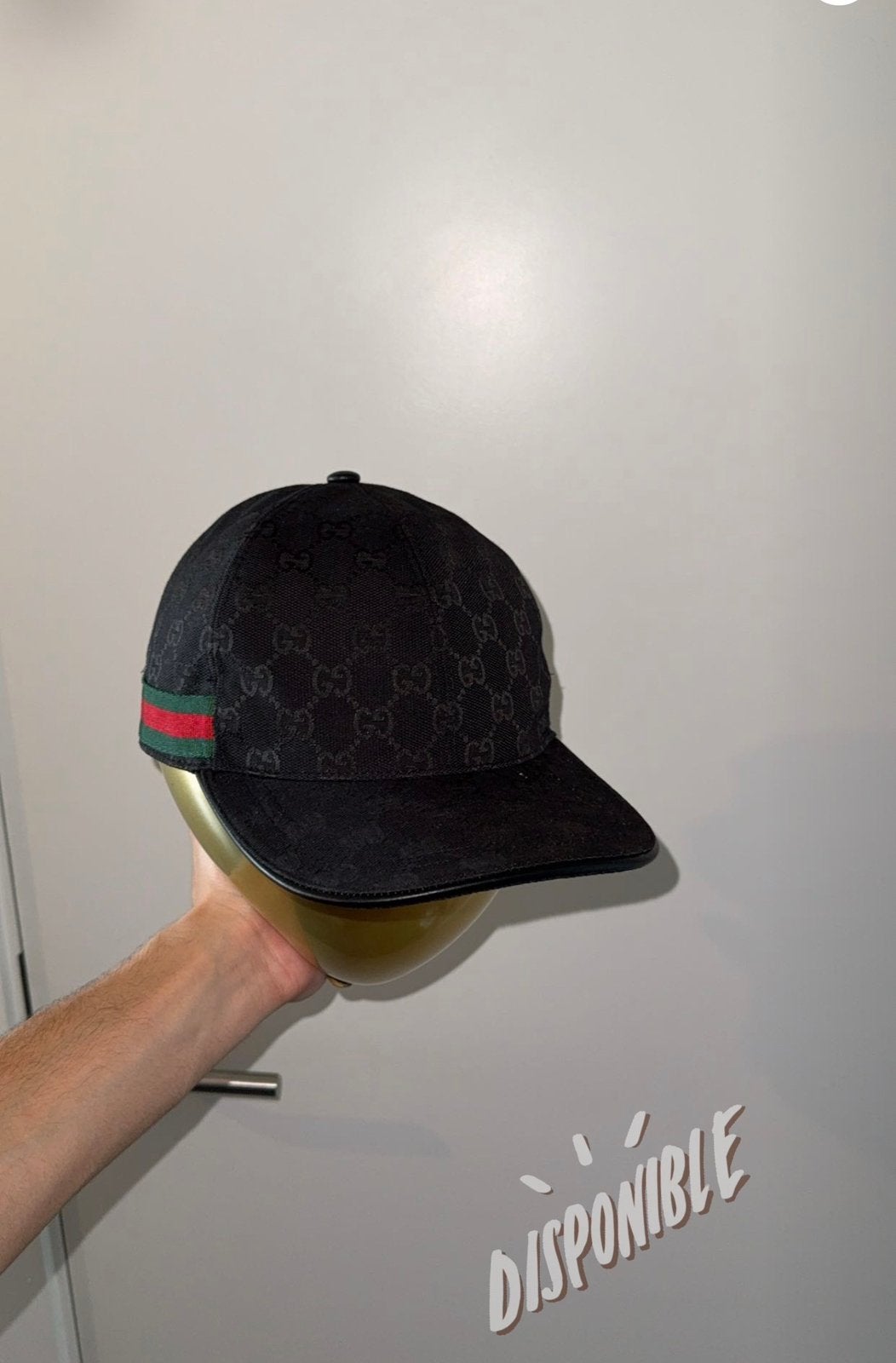 Casquette noir gucci, Kleding | Heren, Hoeden en Petten, Ophalen, Zo goed als nieuw, Pet