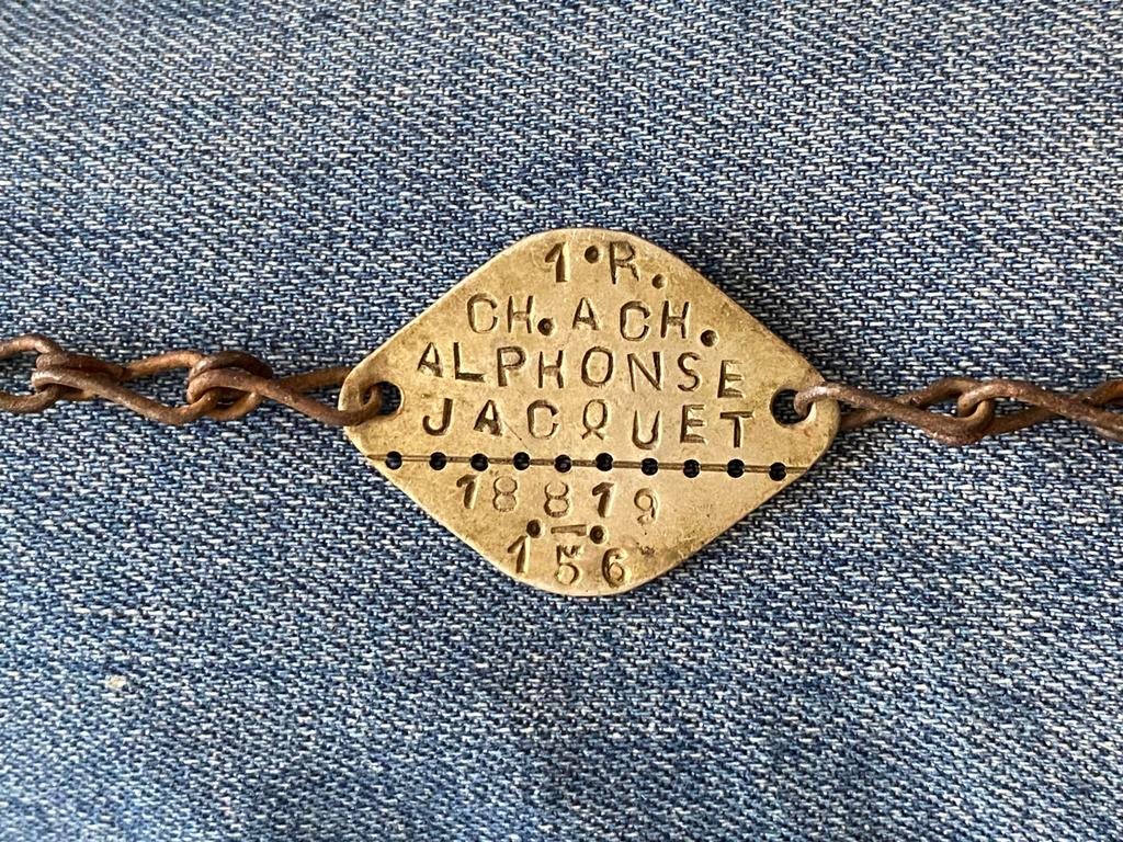 Alphonse Jacquet Franse militaire plaquette, Ophalen of Verzenden