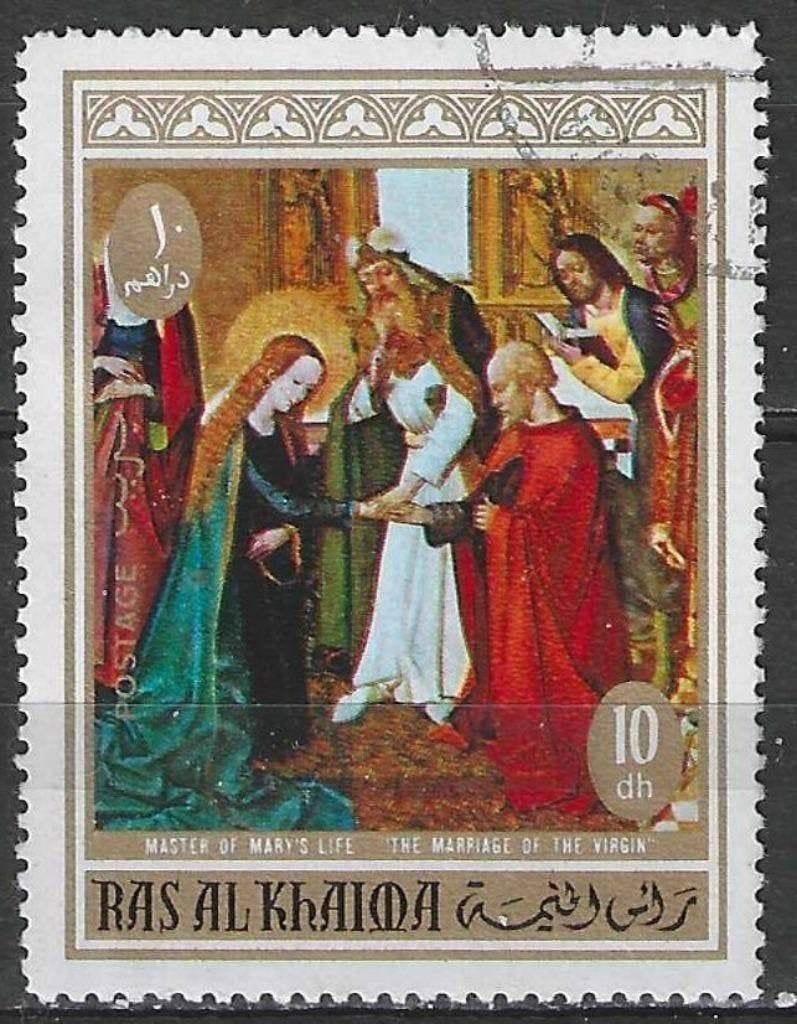 Ras Al Khaima 1970 - Stampworld 544 - Bienheureuse Vier (ST), Envoi, Affranchi