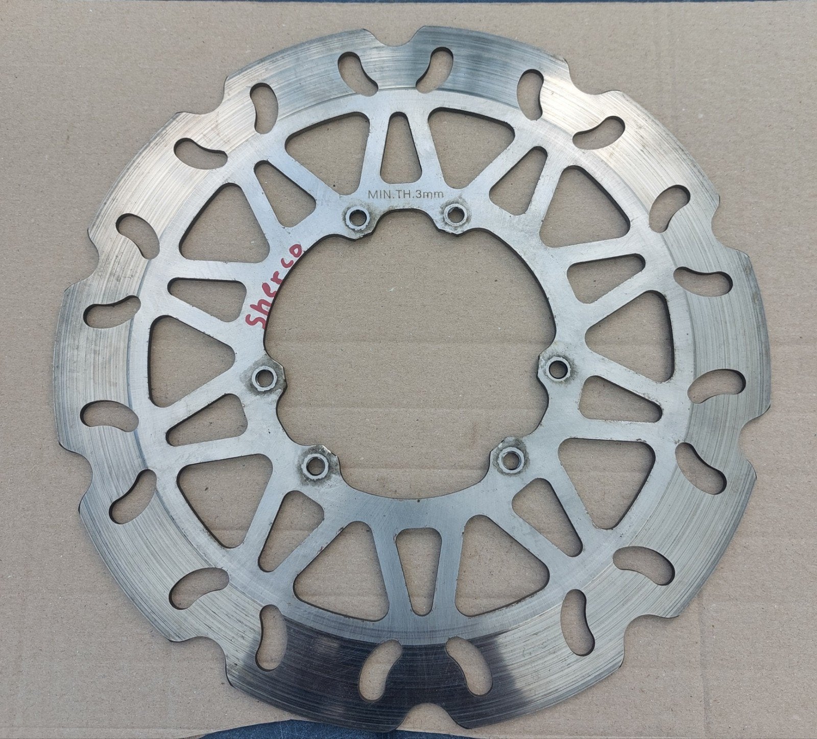 Sherco 50, 125 voorremschijf, Ophalen of Verzenden, Gebruikt