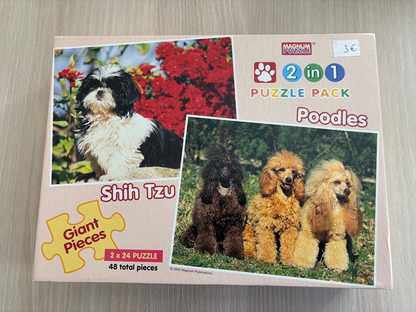 puzzels hondjes 2 x 24 stukjes, Ophalen of Verzenden, 10 tot 50 stukjes, Nieuw, 4 tot 6 jaar