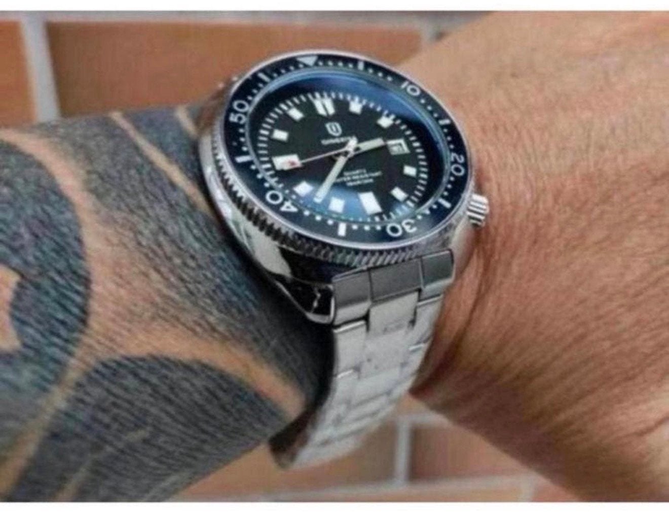Montre Turtle Captain Willard NEW pour homme imperméable, Enlèvement ou Envoi, Étanche, Neuf, Argent