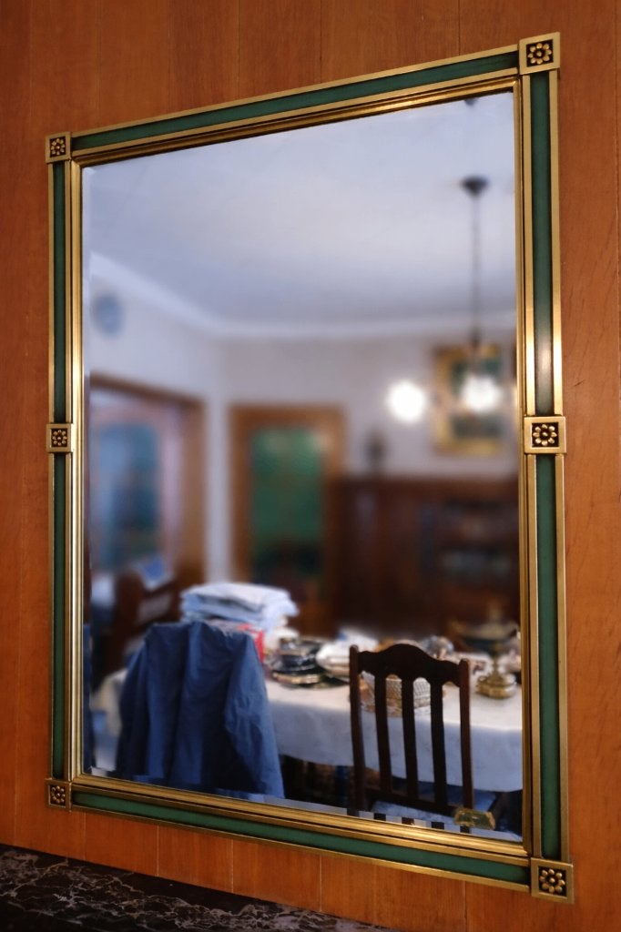 Vintage Deknudt spiegel, Huis en Inrichting, Woonaccessoires | Spiegels, Ophalen, Zo goed als nieuw, Minder dan 100 cm, Rechthoekig