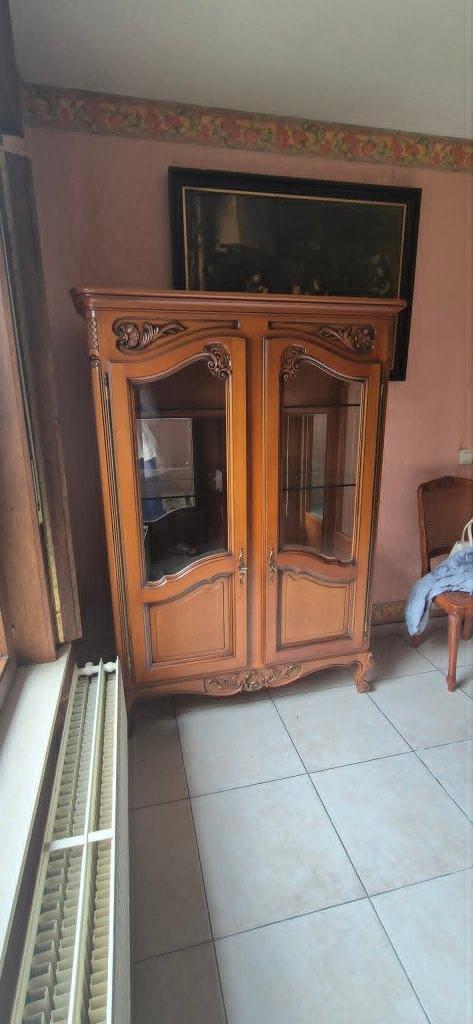 salle à manger complète en merisier avec dressoir et vitrine, Enlèvement, Utilisé