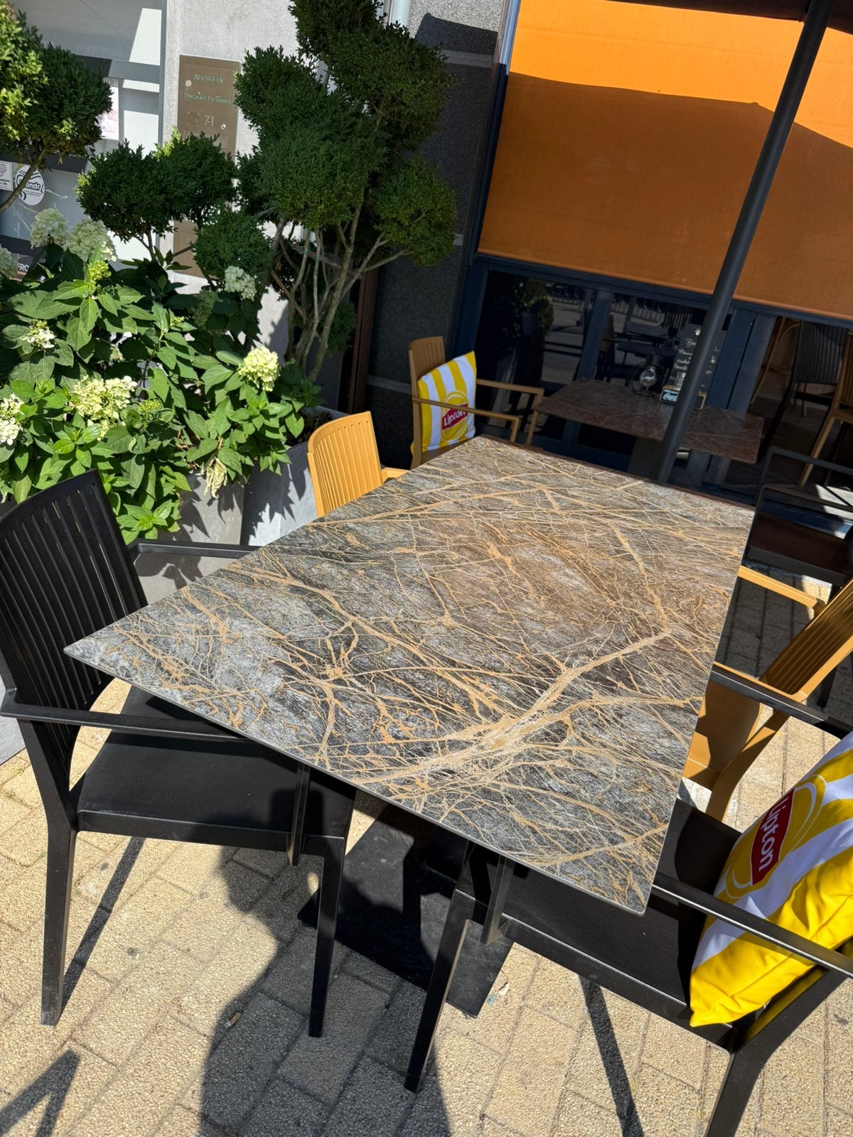 Tafels, Huis en Inrichting, Ophalen, Overige materialen, 100 tot 150 cm, Vierkant