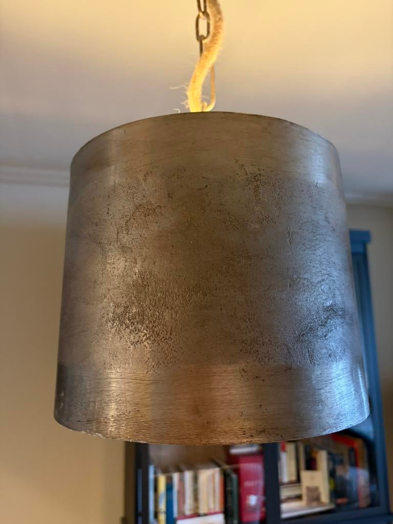 Bronskleurige hanglampen landelijke look, Ophalen, Zo goed als nieuw