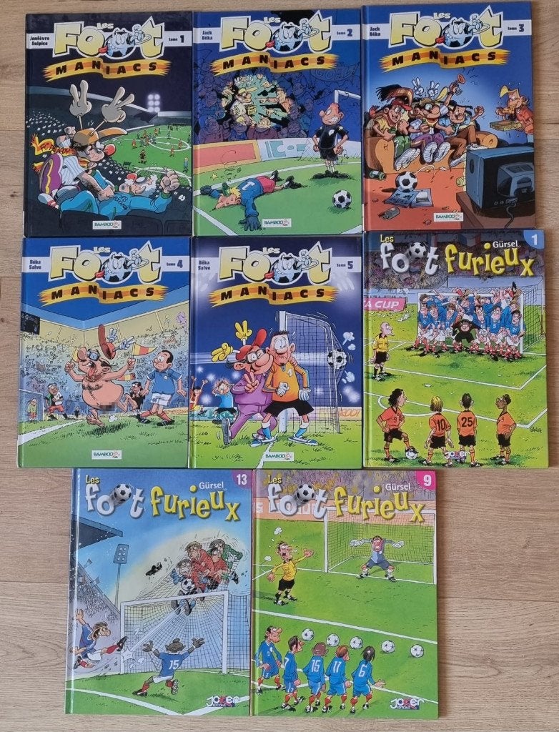 Foot Maniac et Foot Furieux 8 albums, Livres, Plusieurs BD, Enlèvement ou Envoi, Utilisé