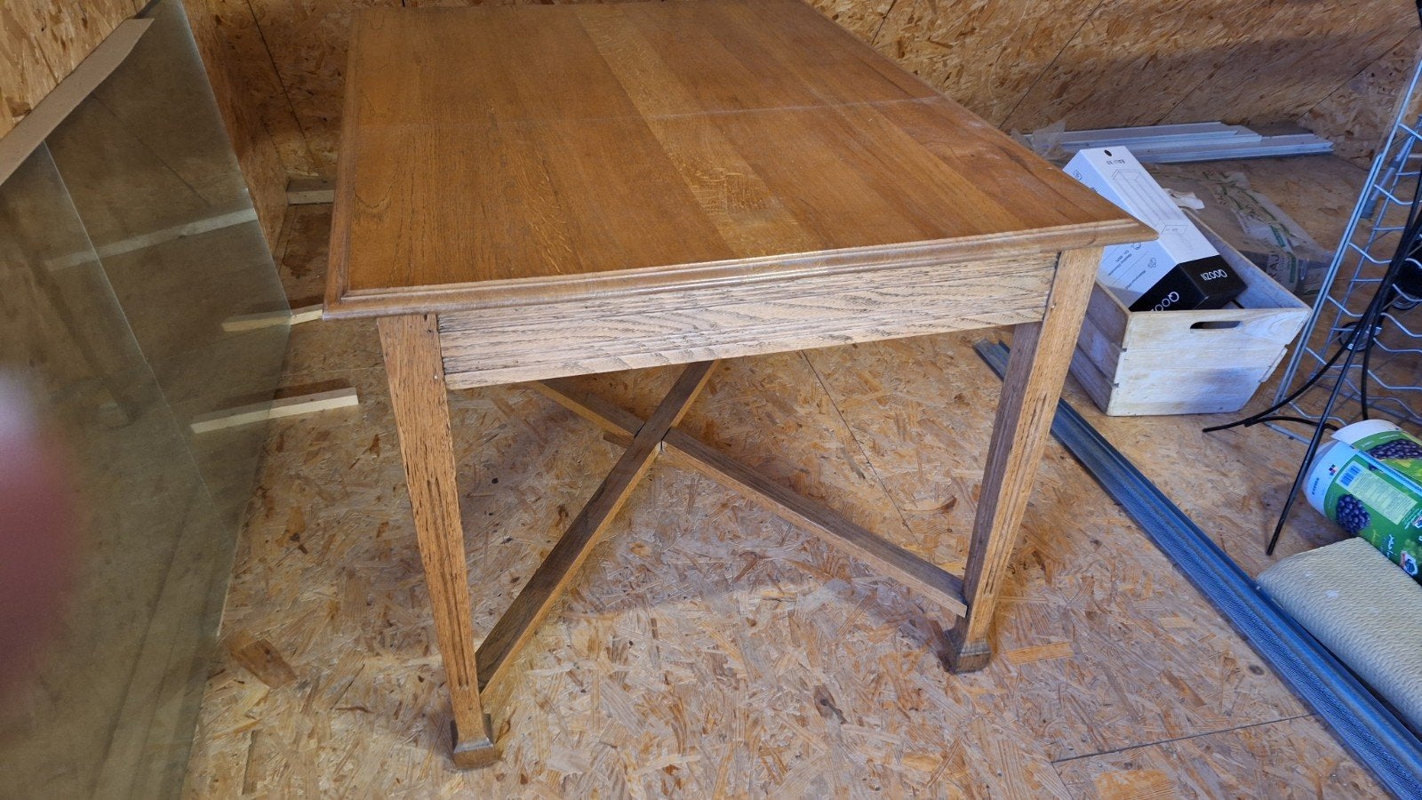 Table en chêne, 100 à 150 cm, Klassiek, Comme neuf, Enlèvement