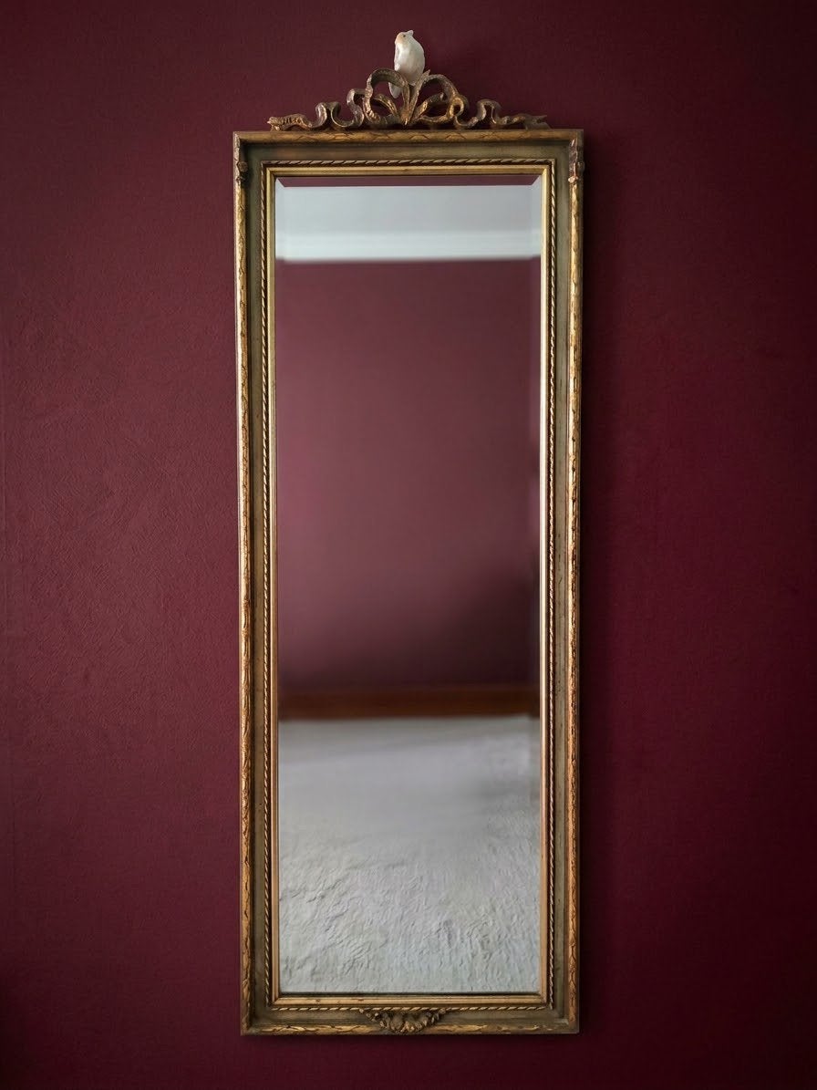 Miroir mural classique à vendre, Antiquités & Art, Enlèvement, Rectangulaire, Moins de 50 cm, 100 à 150 cm