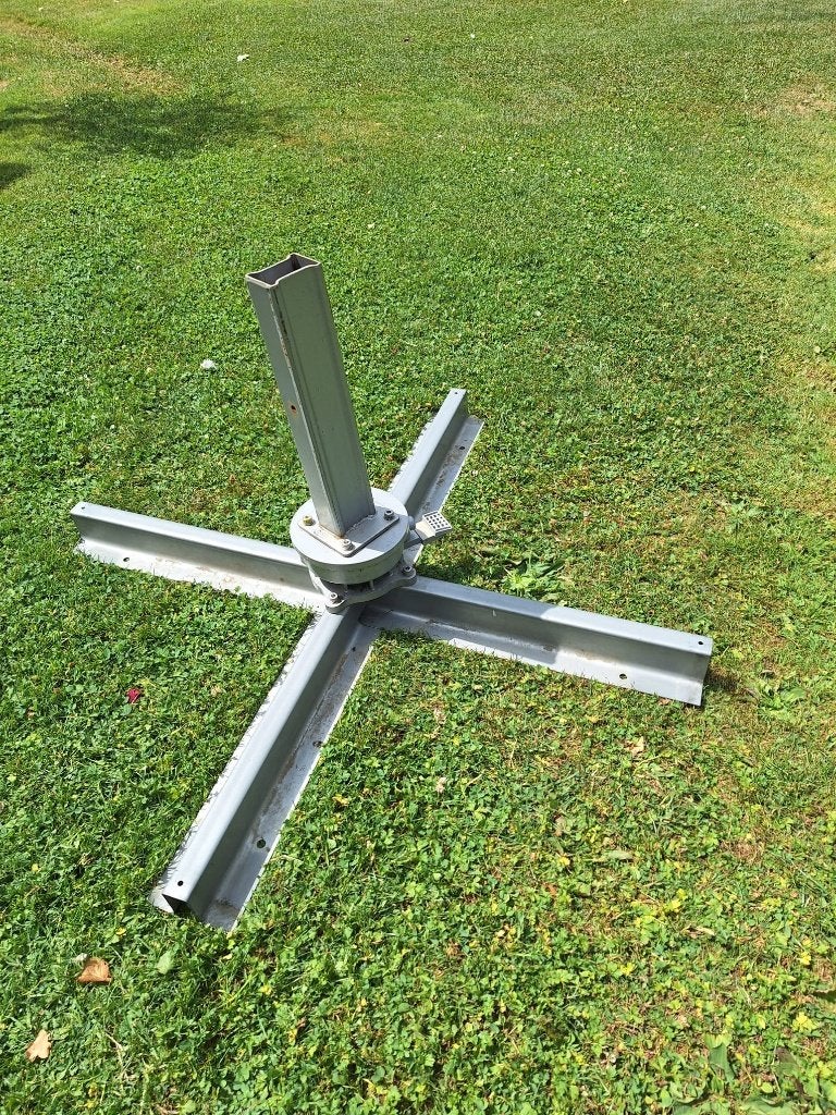 Kruisvoet zweefparasol, Tuin en Terras, Parasols, Ophalen, Gebruikt, Overige typen