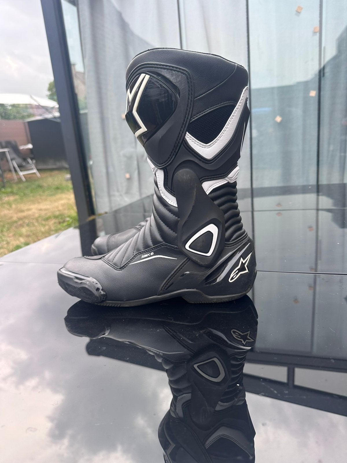 Bottes Alpinestars SMX-6 - taille 42 - noir/blanc, Motos, Enlèvement ou Envoi, Bottes