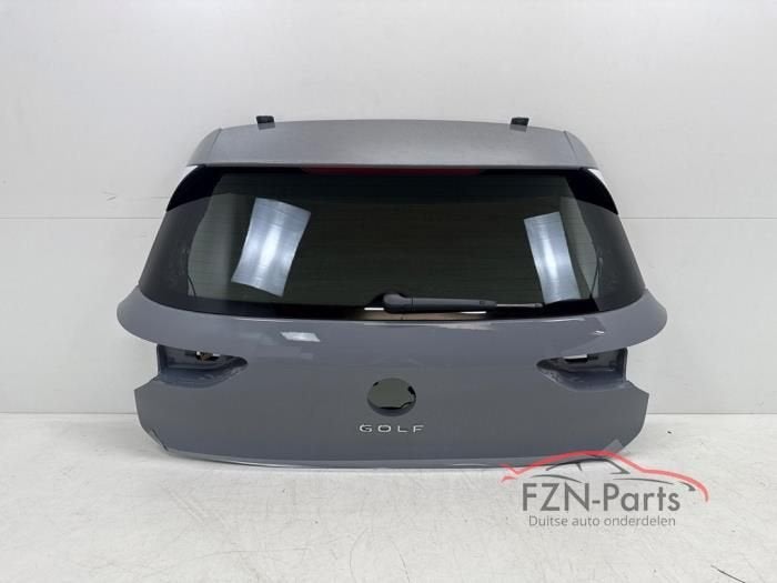 VW Golf 8 achterklep met Spoiler LA7C Moonstone Grey, Autos : Pièces & Accessoires, Enlèvement ou Envoi, Utilisé, Arrière, Haillon arrière