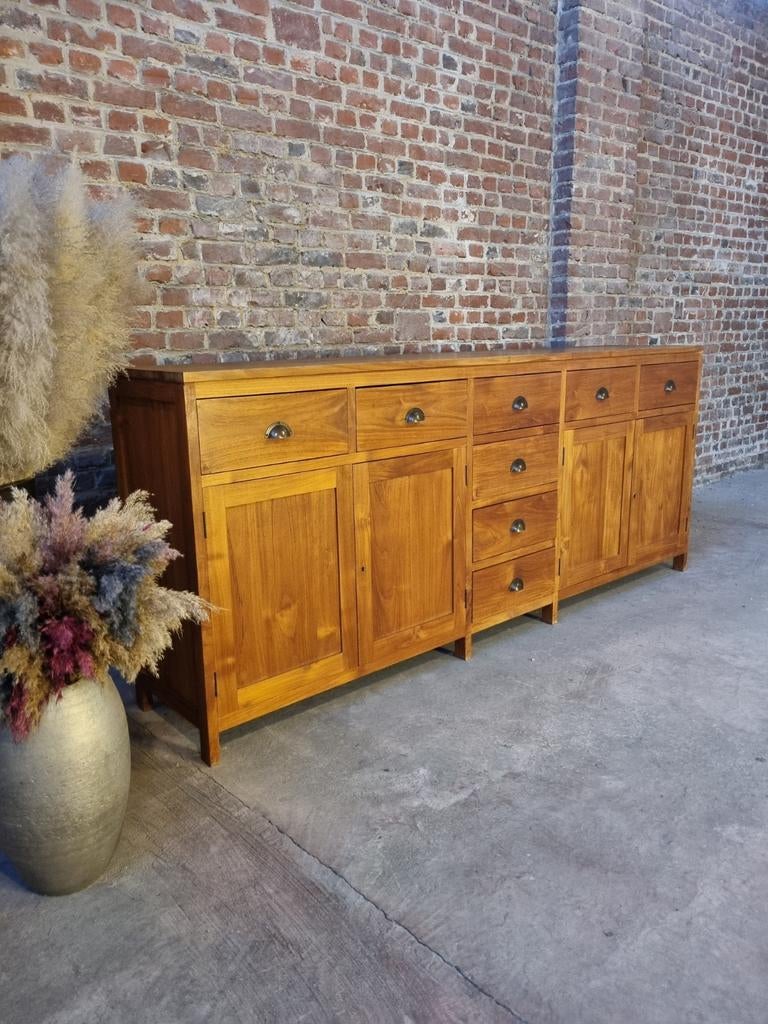 Teak dressoir GRATIS LEVERING, Ophalen, Landelijk modern, Met deur(en), Indo.