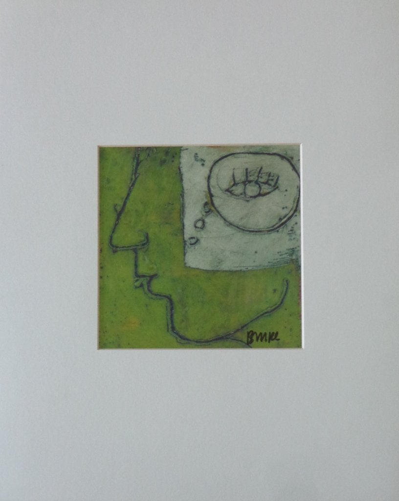 BRIGITTE MC REYNOLDS / GEZICHT / KLEUROFFSET / 51x41cm / SIG, Antiquités & Art, Art | Lithographies & Sérigraphies, Signé, Enlèvement ou Envoi