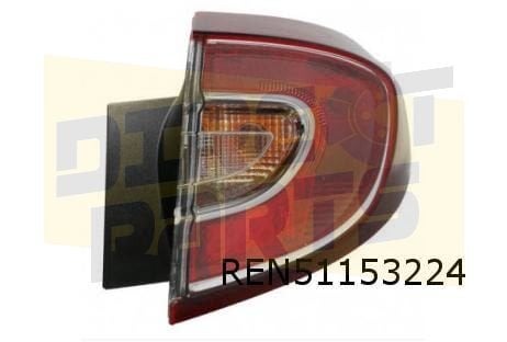 Renault Megane III (12/08-7/16) achterlicht Rechts buiten (B, Neuf, -, Renault, -