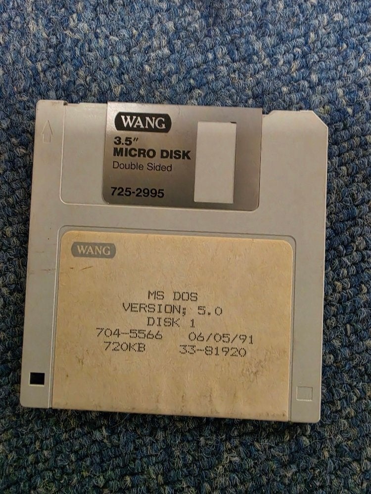 DOS 5.0 Diskettes, Ophalen