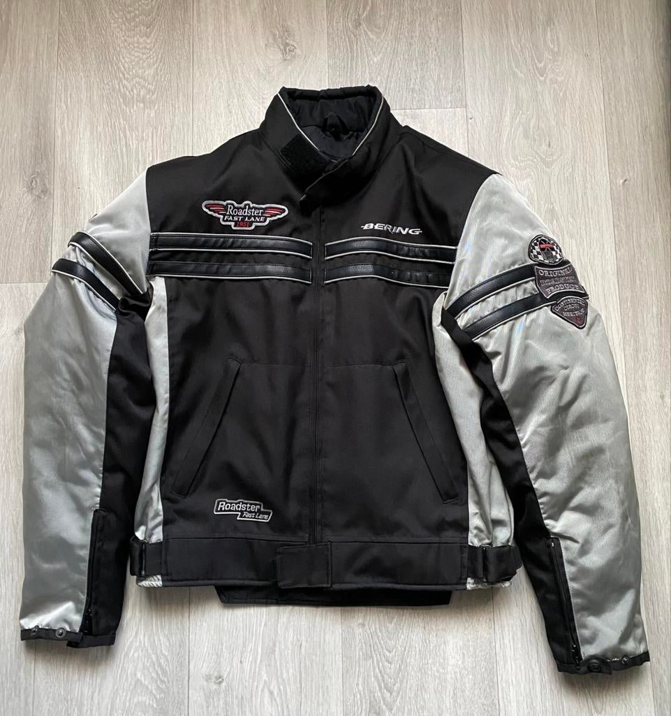 Veste moto Bering noir avec protection taille L slim, Motoren, Ophalen of Verzenden