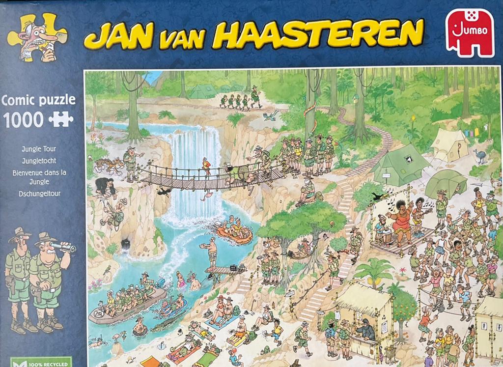 Jan Van Haasteren- Jungletocht - 1000 stuks, Enlèvement, 500 à 1500 pièces, Comme neuf, Puzzle