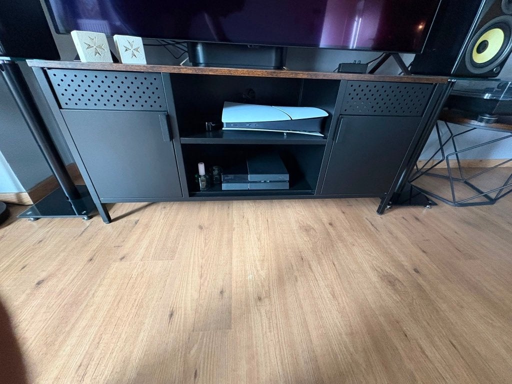 VASAGLE / SONGMICS industrieel TV-meubel – zo goed als nieuw, Ophalen, 100 tot 150 cm, Minder dan 100 cm, 25 tot 50 cm