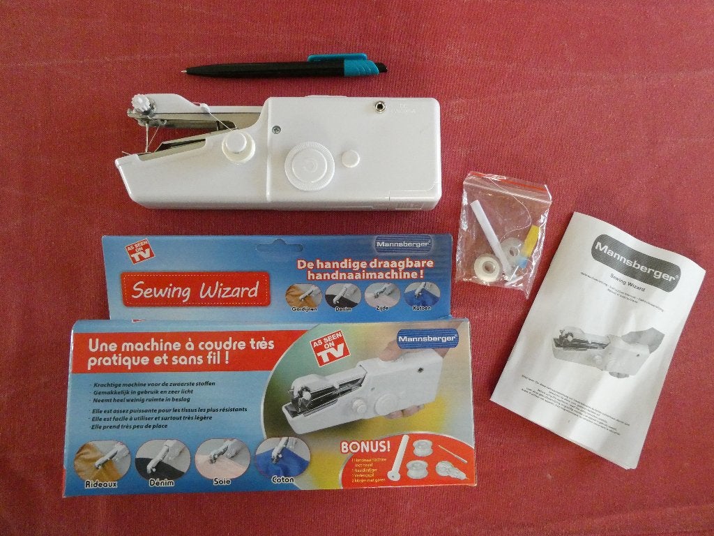 Draagbare handnaaimachine, Ophalen of Verzenden, Zo goed als nieuw, Naaimachine, Overige merken