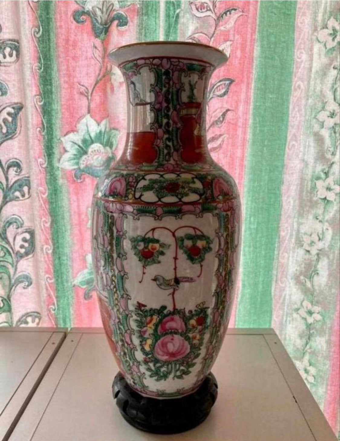 Chinese vaas hoogte 34 cm, Antiquités & Art, Enlèvement ou Envoi
