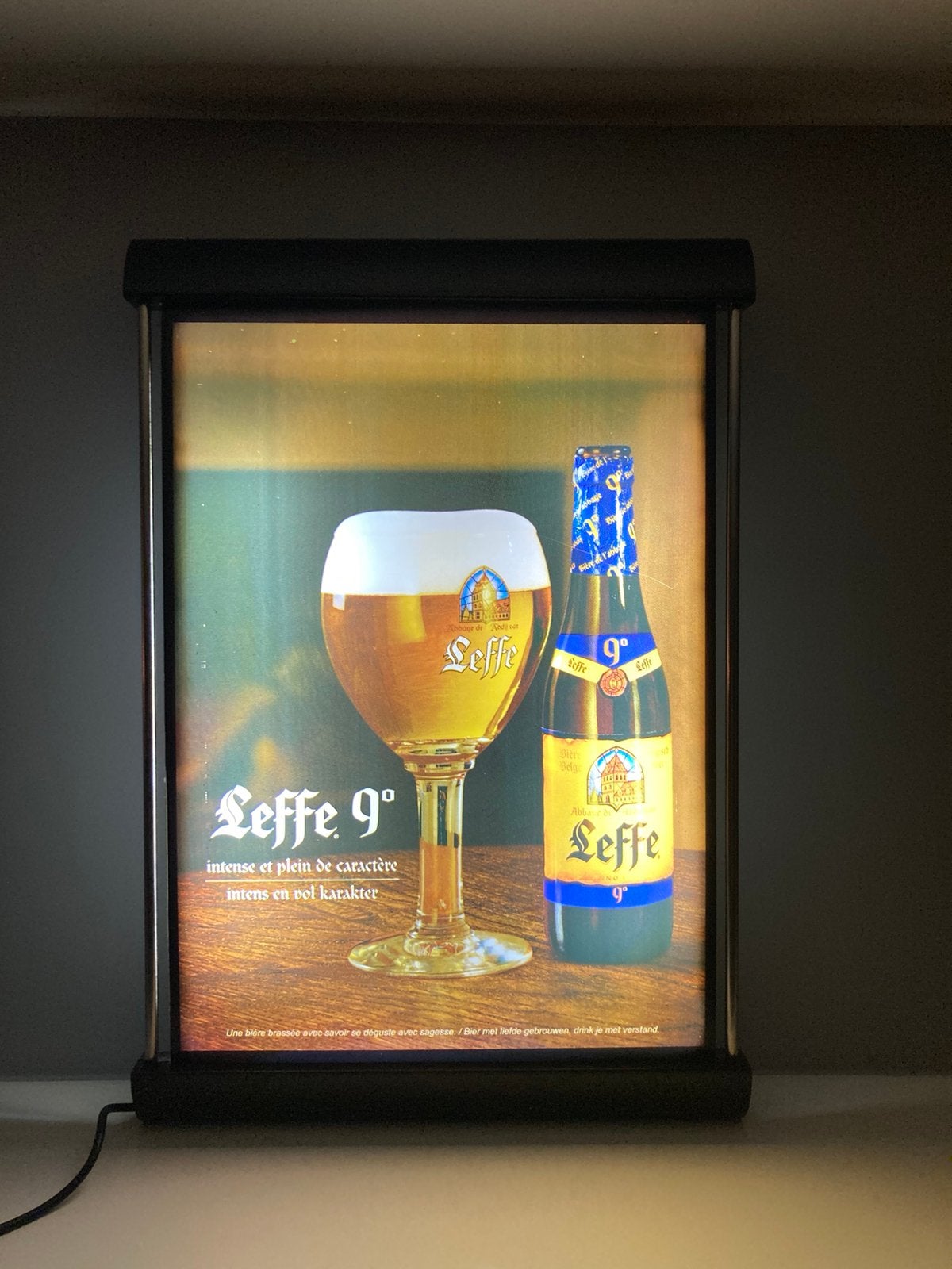 Lichtreclame LEFFE, Verzamelen, Ophalen, Zo goed als nieuw, Leffe