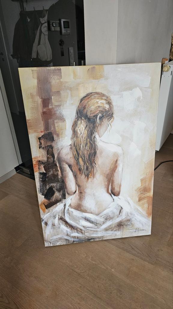Schilderij Naakte Vrouw, Enlèvement, Peinture
