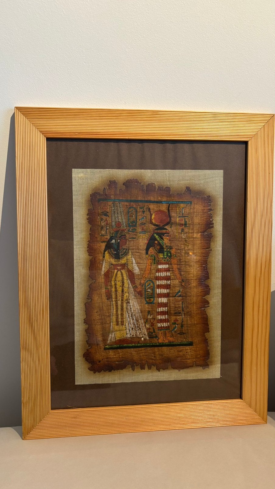 peinture sur papyrus égyptien antique authentique, Enlèvement