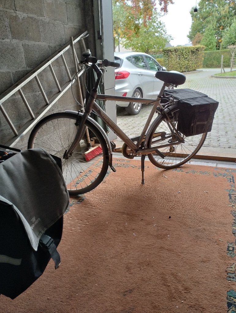 Mooie herenfiets in nieuwstaat, Velgrem, Versnellingen, Zo goed als nieuw, 53 tot 57 cm