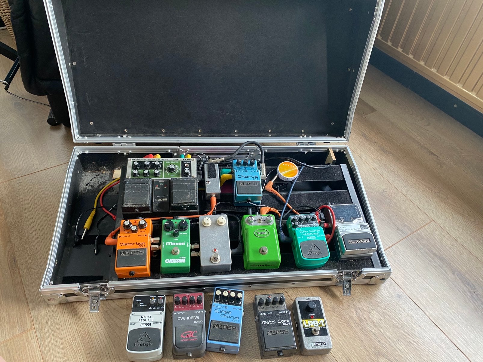 Compleet Pedalboard - evt. Ook aparte verkoop, Ophalen of Verzenden, Gebruikt, Multi-effect