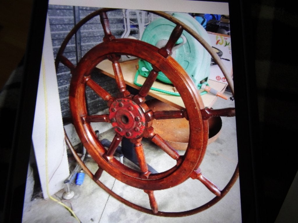 sheeps roer, Verzamelen, Scheepvaart, Ophalen of Verzenden, Gebruikt, Zeilboot, Overige typen