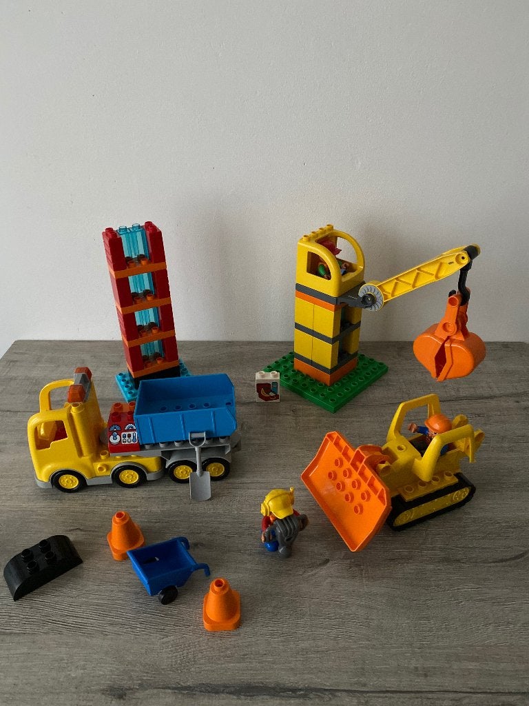 Duplo bouwplaats 10813 *compleet en in goede staat*, Kinderen en Baby's, Ophalen, Inclusief instructies, Gebruikt, Duplo