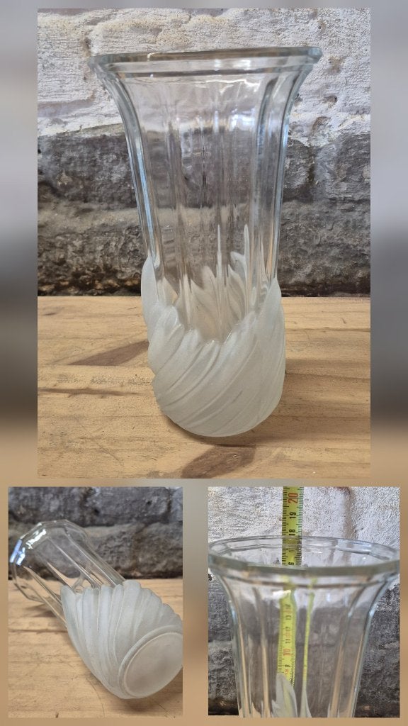 Vase en verre art déco., Enlèvement ou Envoi