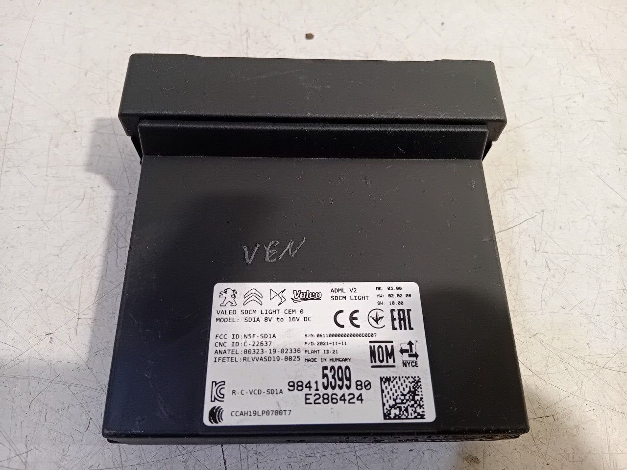 Computer verlichting Peugeot 208, Onderdelen@venauto.nl, Van der Ven Autorecycling B.V., Gebruikt, Ettenseweg 76, 4706 PB Roosendaal, The Netherlands
