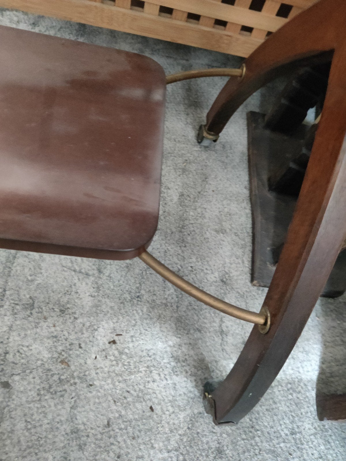 vintage tafel op wieltjes, Ophalen, Gebruikt
